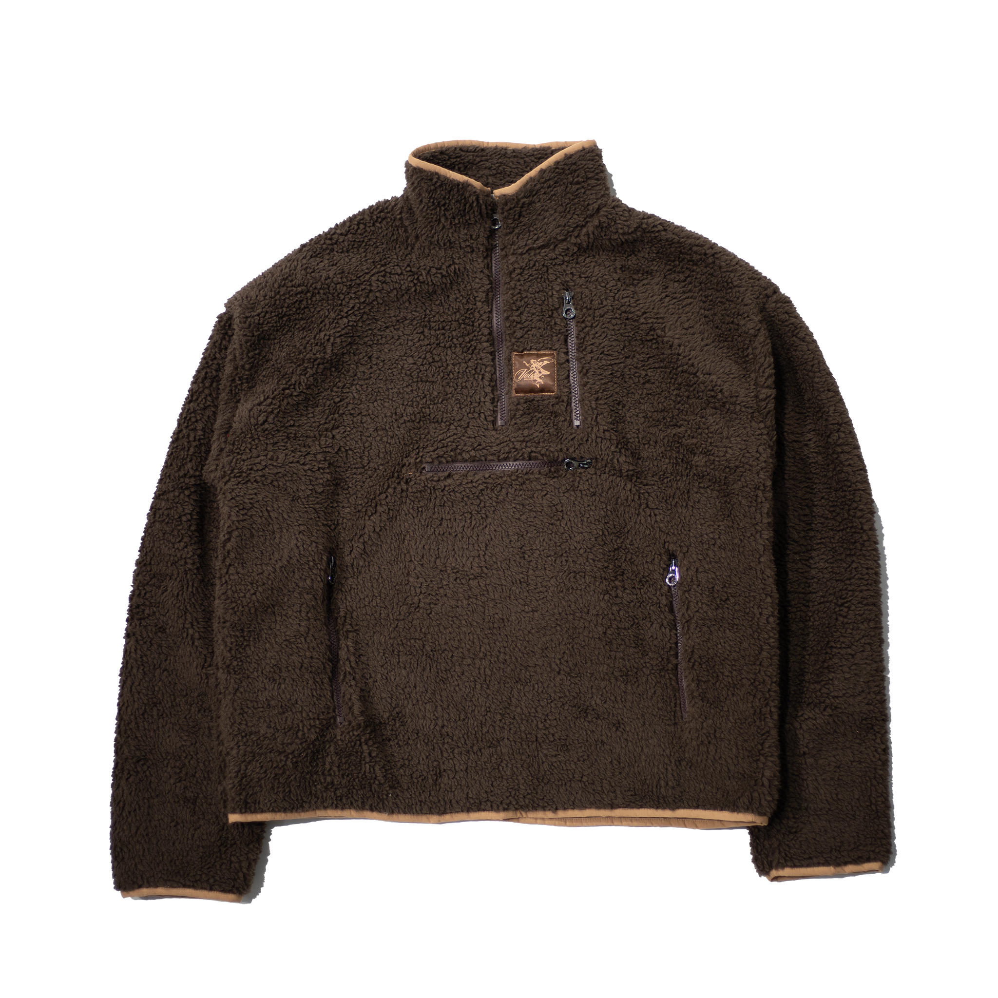 VOLEUR QUARTER ZIP UTILITY FLEECE (FOREST BROWN)