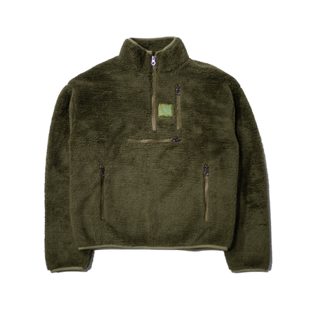 VOLEUR QUARTER ZIP UTILITY FLEECE (MOSS GREEN)