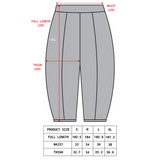 PLEATED SWEATPANTS (PAIL GREY)