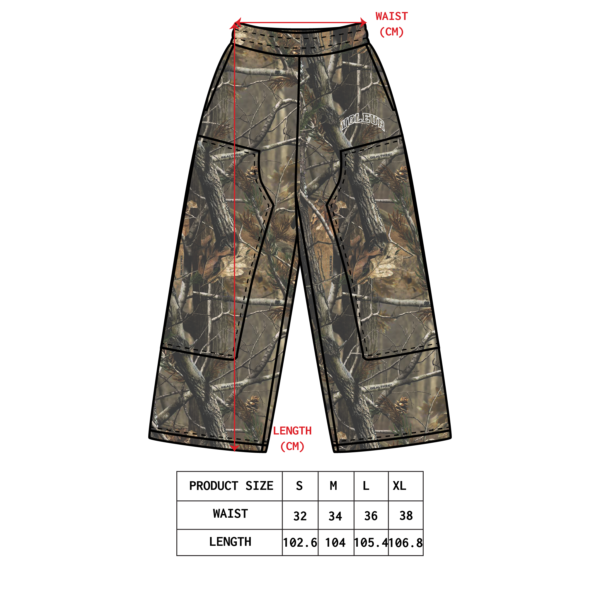 VOLEUR DOUBLE KNEE CARPENTER SWEATPANTS (CAMO)