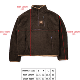 VOLEUR QUARTER ZIP UTILITY FLEECE (FOREST BROWN)