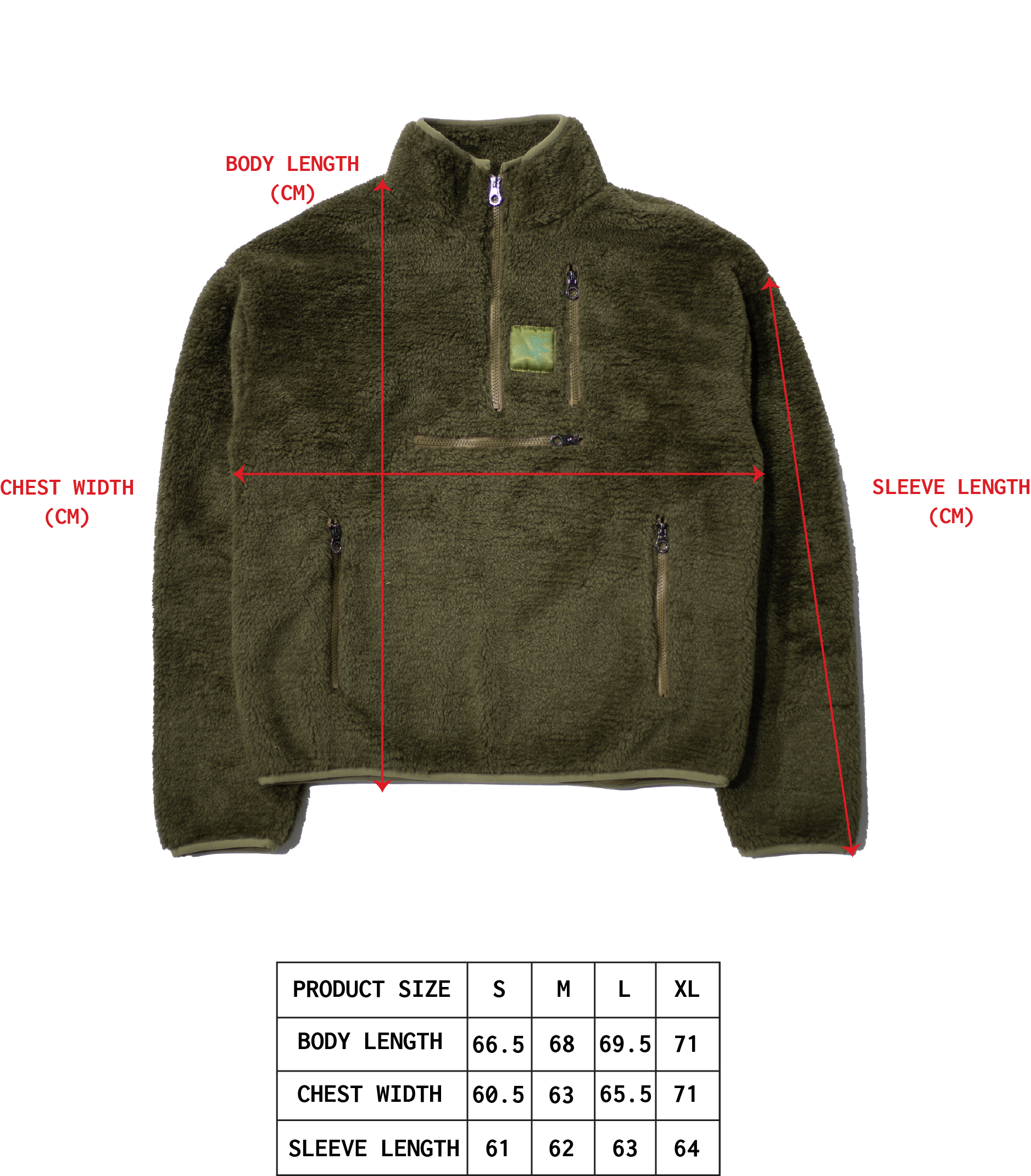 VOLEUR QUARTER ZIP UTILITY FLEECE (MOSS GREEN)