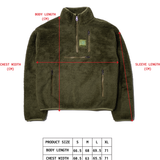 VOLEUR QUARTER ZIP UTILITY FLEECE (MOSS GREEN)