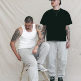 PLEATED SWEATPANTS (PAIL GREY)
