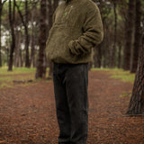 VOLEUR QUARTER ZIP UTILITY FLEECE (MOSS GREEN)