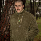 VOLEUR QUARTER ZIP UTILITY FLEECE (MOSS GREEN)