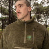 VOLEUR QUARTER ZIP UTILITY FLEECE (MOSS GREEN)