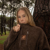 VOLEUR QUARTER ZIP UTILITY FLEECE (FOREST BROWN)