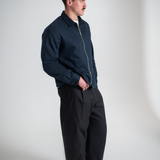 PLEATED EASY PANT - BLACK